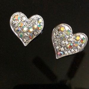 Rhinestone Heart earrings